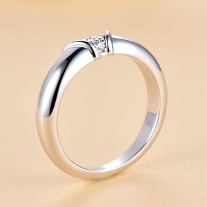 Anillos de Compromiso de Plata de Ley 925, Joyería de Diseño Elegante y Simple para Bodas - Product Image 4