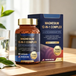 120 Cápsulas de Magnesio 12 en 1 para Adultos, Alivio del Estrés, Apoyo al Sueño, Nervios y Músculos, Suplemento para el Metabolismo - Product Image 5