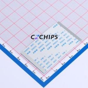 FC-0.5B-60P-50mm FFC Cable (Flexible Flat Cable) P=0.5mm Connector 60P 0.5mm 0.3mm Non-Inverting - Product Image 1