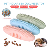Brosse à mâcher pour chien en caoutchouc TPR durable, en forme de concombre de mer, pour le nettoyage dentaire des chiens