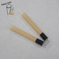 Papier à rouler pour fumer en gros, de haute qualité, 10 mm * 30 mm, en stock, transparent, en verre, non blanchi, en papier de riz