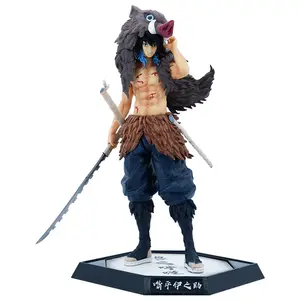 Hot Selling GK cartoon character Inosuke Collectible Model Anime figure Demon slayer action figures