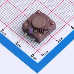 TSX12311-065D531DH-R0500 Tactile Switch SMD-4P,11.7x11.5mm Switch Single Pole Single Throw Round Button 2.8N 11.7mm - Product Image 1