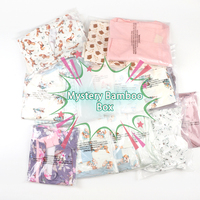 Promotion : Boîte mystère de pyjamas en bambou en gros pour bébés et tout-petits, pyjamas-combinaisons en bambou pour bébés garçons et filles, boîte surprise à motifs aléatoires