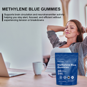 OEM methylene bổ sung 5mg cho chức năng nhận thức ty thể hỗ trợ năng lượng Gummies Xanh falovr - Product Image 4