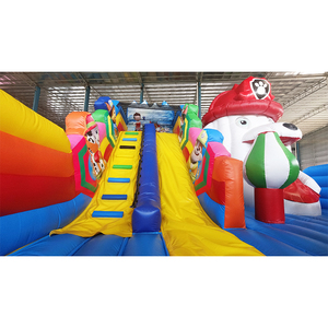 Château gonflable amusant pour enfants patte chien cavalier patrouille rebond château maison funcity avec toboggan - Product Image 3