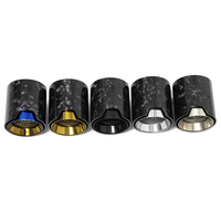 Embout d'échappement en fibre de carbone inoxydable pour BMW E36 E46 E90 E92 E93 316i 318i 320i 325 330i