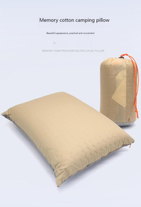 Oreiller de camping portable Jiyimei YM-P116, mousse à mémoire de forme ergonomique, avec sac de rangement - Product Image 5