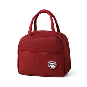 Sac à déjeuner isotherme en tissu Oxford avec pendentif, tissu épaissi, résistant à l'eau, écologique, pliable et portable - Product Image 5