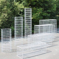 Caisse gabion en treillis soudé galvanisé 2x1x1M, clôture en cage à pierres 2x1x0.5M, panier gabion Galfan pour murs de soutènement
