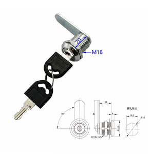 Bền 10Mm-35Mm Kẽm Hợp Kim Mạ Niken Cam Khóa Cửa & Đồ Nội Thất Kim Loại Ổ Khóa Key Mở Khóa Cách Ngăn Kéo Ổ Khóa - Product Image 5