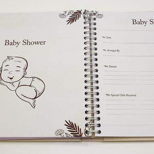 Copertina in tessuto personalizzata libro di memoria del libro di memoria dell'album del bambino diario di memoria del primo anno - Product Image 4