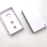 Boîte haut de gamme personnalisée en carton rigide blanc avec pelliculage mat, pour accessoires électroniques, appareils intelligents et emballage d'écouteurs