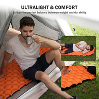 Matelas de camping gonflable isolé personnalisé ultra-léger à haute valeur R, OEM/ODM, pliable, portable, toutes saisons, pour l'extérieur