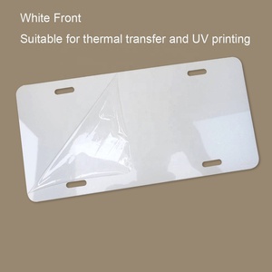 EE. UU. 6x12 "Blanco Negro Rojo Placa de matrícula de <span class=keywords><strong>coche</strong></span> en blanco Placa de matrícula de aluminio de metal Sublimación Placa de matrícula en blanco - Product Image 3