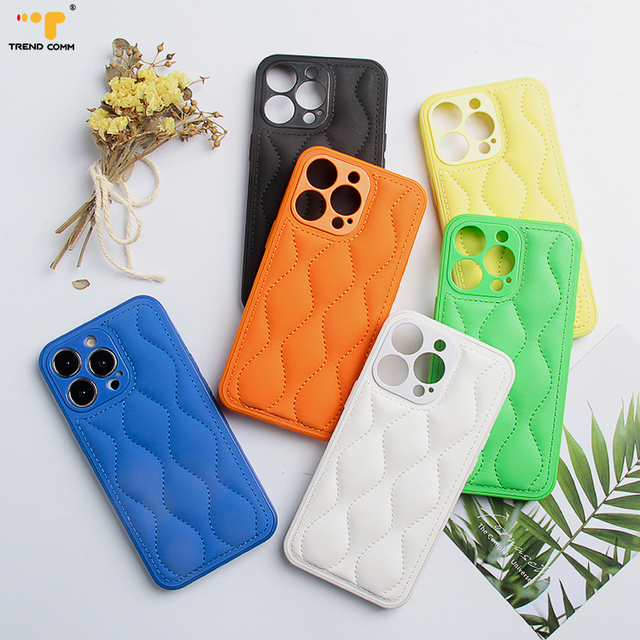 Fashion Winter Warm Precise Camera Candy Colors Mobile Back Cover Cute Soft TPU Down Jacket Soft TPU Case for iPhone SE 2026