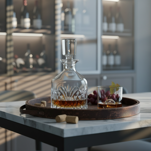 Decantador de Cristal de Alta Calidad de 500 ml con Diseño Clásico de Lujo y Logotipo Personalizado para Whisky y <span class=keywords><strong>Vino</strong></span>, Ideal para Regalos - Product Image 3