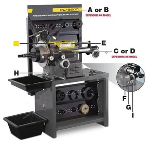 RL-8500 152 -711mm Machine à tambour plus précise, tour à disques/tambours combiné avec moteurs indépendants, machine à tailler les disques de tambour - Product Image 1