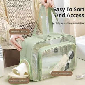 Borsa <span class=keywords><strong>Impermeabile</strong></span> per Abbigliamento Sportivo, Attrezzatura da Nuoto e Uso in Bagno; Dotata di Grande Capacità e Chiusura con Cerniera - Product Image 3