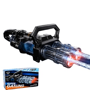 Pistolet à eau électrique double canon en plastique, type Gatling, grand format, avec LED, pour jeu <span class=keywords><strong>de</strong></span> tir extérieur - Product Image 1