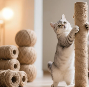 <span class=keywords><strong>Corde</strong></span> en <span class=keywords><strong>sisal</strong></span> naturel 6mm 8mm <span class=keywords><strong>10mm</strong></span>, couleurs variées, écologique, pour remplacement de griffoirs et meubles d'arbre à <span class=keywords><strong>chat</strong></span> VILAGE - Product Image 1