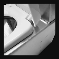 Kuge Factory Vente en gros Ensemble WC 600 mm en acier inoxydable avec siphon en P, cuvette de toilette en acier inoxydable 304 avec réservoir d'eau en stock