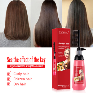 Wholesale Mokeru 150ml Smoothing Easy Using <strong>Hair</strong> Straighten <strong>Cream</strong> Nourishing <strong>Straight</strong> <strong>Hair</strong> Comb <strong>Cream</strong> for Woman <strong>Hair</strong> Care - Product Image 4