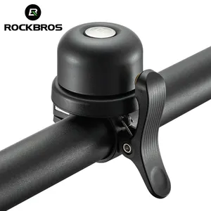ROCKBROS-timbre Retro clásico para bicicleta, accesorio de cobre para Airtag, portátil, súper fuerte, alarma de seguridad, para manillar de bicicleta