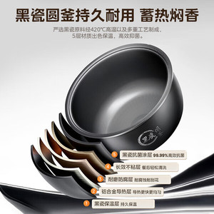Midea Mini Rice <b>Cooker</b> 3L Electric Non-Stick Inner Pot Smart Cooking With <b>Timer</b> For Home Use - Product Image 3