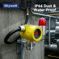Système intelligent de surveillance des gaz avec double sortie relais, détecteur fixe de fuite de gaz toxique O2/LEL et alarme