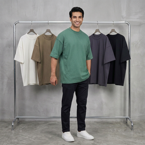 เสื้อยืดผ้าฝ้ายแนวสตรีทเสื้อยืดโอเวอร์ไซส์สำหรับผู้ชายเสื้อยืดผ้าฝ้าย100% 230 GSM ออกแบบได้ตามที่ต้องการ - Product Image 1