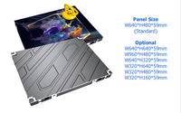 Affichage vidéo LED numérique personnalisé en couleur pleine, haute luminosité, pour intérieur, armoire COB P1.25 640x480mm, affiche numérique, OEM, centre commercial