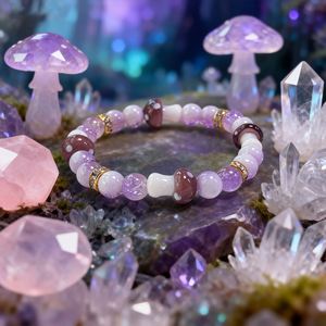 Natural <b>Bracelet</b> Colorful Glass Beaded Amulet Protection Strategic In-house Production Custom Stone Choice - Product Image 2