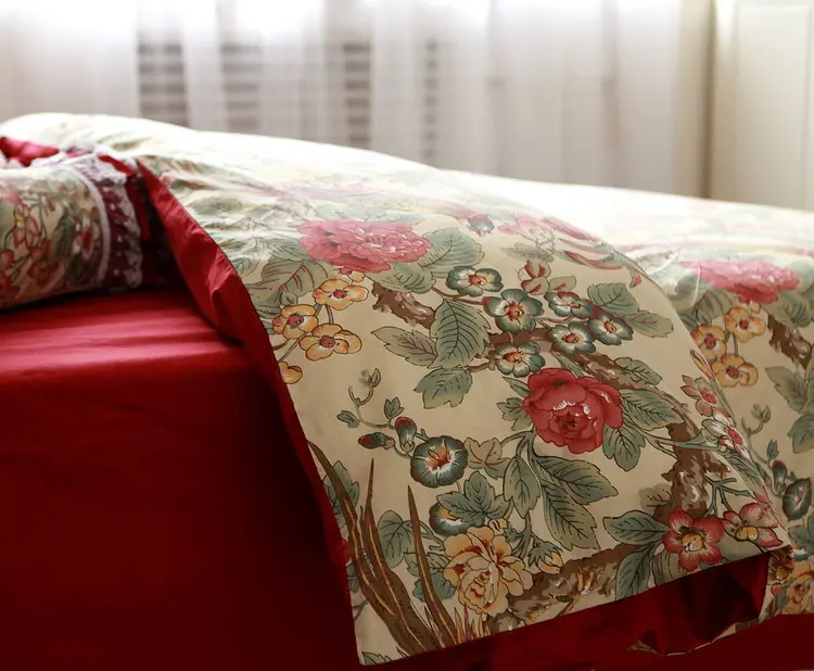 New Design Luxury Quilt Sheets Bedding Wedding Print Comfortable Bedding Set 100% Cotton