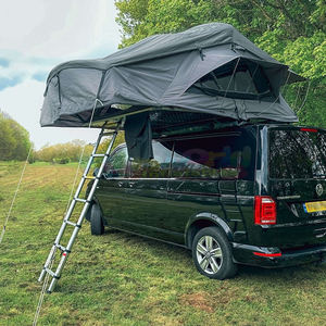 Carpa impermeable para techo de coche de 2 a 3 personas, carpa para techo de coche de aluminio para camping, todoterreno de 4 estaciones, carpa para techo de carcasa blanda para exteriores - Product Image 1