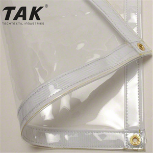 30mil Étanche <span class=keywords><strong>Cristal</strong></span> Transparent Enceinte Verre Clair Bâche Marché Étal Clair Oeillet Bâche Produits Avec D-Rings - Product Image 5