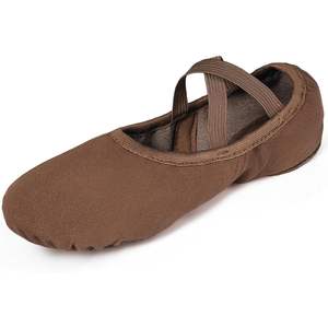 Zapatillas de ballet suaves Dynadans para mujer, de lona, con suela plana dividida, para adultos y niñas. - Product Image 5