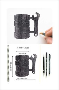 Tasse à café et thé en céramique noir mat, cadeau pour les amoureux de la voiture, la mécanique, les passionnés de voiture, cadeaux de noël pour homme, cadeau d'anniversaire - Product Image 2