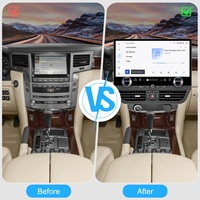 NaviHua Pantalla Grande de 19.8 Pulgadas para Lexus LX570 2007-2015, Radio Multimedia Android para Auto, Monitor con Carplay y Navegación