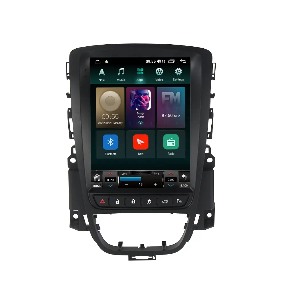 Gaya Tesla Android 11 6 + 128GB Pemutar DVD Mobil, Navigasi GPS untuk Opel Vauxhall Holden Astra J 2010-2013 Multimedia Mobil Radio