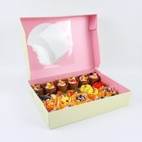 Personnalisé Écologique Pâtisserie Rapide Snack Boulangerie Gâteau Au Chocolat Pain Mochi Donut Sushi Boîtes À Biscuits À Emporter Emballage Design