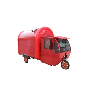 New Style Fiberglass Orange Shape Juice Kiosk food truck cart triciclo de carga for sale europe ghana mobile bakery
