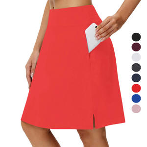 กระโปรงกีฬา Aoyema Athletic Gym สำหรับกอล์ฟ กระโปรงมิดิหลากสีสัน กระโปรงวิ่งออกกำลังกายแบบสั่งทำ กระโปรงเทนนิสสำหรับผู้หญิง กระโปรงกอล์ฟแบบ 2 in 1 ความยาวระดับเข่า - Product Image 1