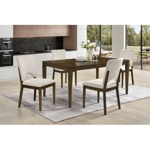 Chaise élégante en rotin brun, panneau en bois massif et contreplaqué, rembourrée, pour salle à manger, restaurant, maison ou hôtel. - Product Image 3