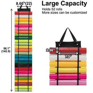 Amazing Custom Closet <b>Vinyl</b> Storage Organizer <b>Vinyl</b> Roll Holder <b>Wall</b> Mount Over the Door Hanging Craft Storage - Product Image 5