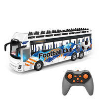 Vente en gros de bus touristique RC à l'échelle 1/24, 2,4 G, 9 canaux, avec éclairage LED et musique, télécommande, mini bus touristique pour intérieur et extérieur, cadeau pour enfants