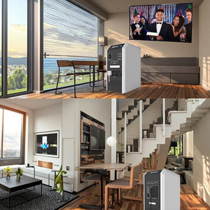 पोर्टेबल 5kw लिथियम आयन लाइफ 4 बैटरी ट्रॉली बॉक्स शुद्ध साइन वेव बाहरी बैटरी के लिए बाहरी ऊर्जा भंडारण बिजली स्टेशन - Product Image 4