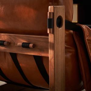 كلاسيكي برتوغال من الخشب الصلب من نوع أسود غير رسمي لغرفة المعيشة وغرفة النوم طراز كسول - Product Image 4