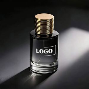 En stock, flacon de parfum vide en verre ambré, 30 ml, 50 ml, 100 ml, flacon de parfum de luxe poli avec bouchon noir - Product Image 1