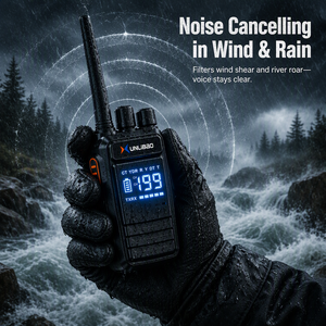 XUNLIBAO Long Distance Walkie Talkie 199CH 360&deg; <strong>Knob</strong> Type-C Noise Cancelling VHF UHF Optional for Hiking Patrol Field Operations - Product Image 4